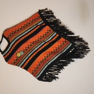 Made in Peru 100% Baby Alpaca Multicolor Poncho